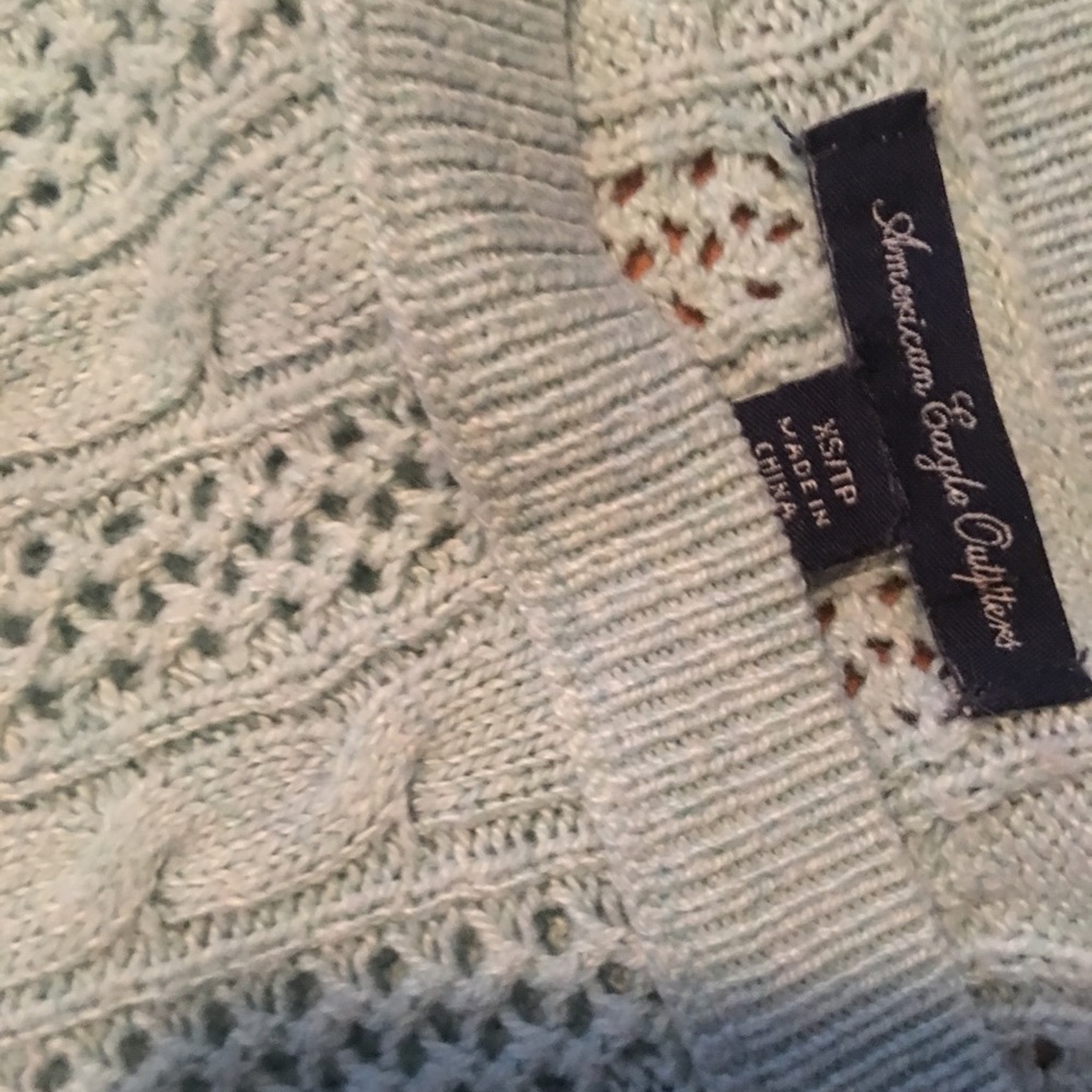 Light blue American Eagle sweater.